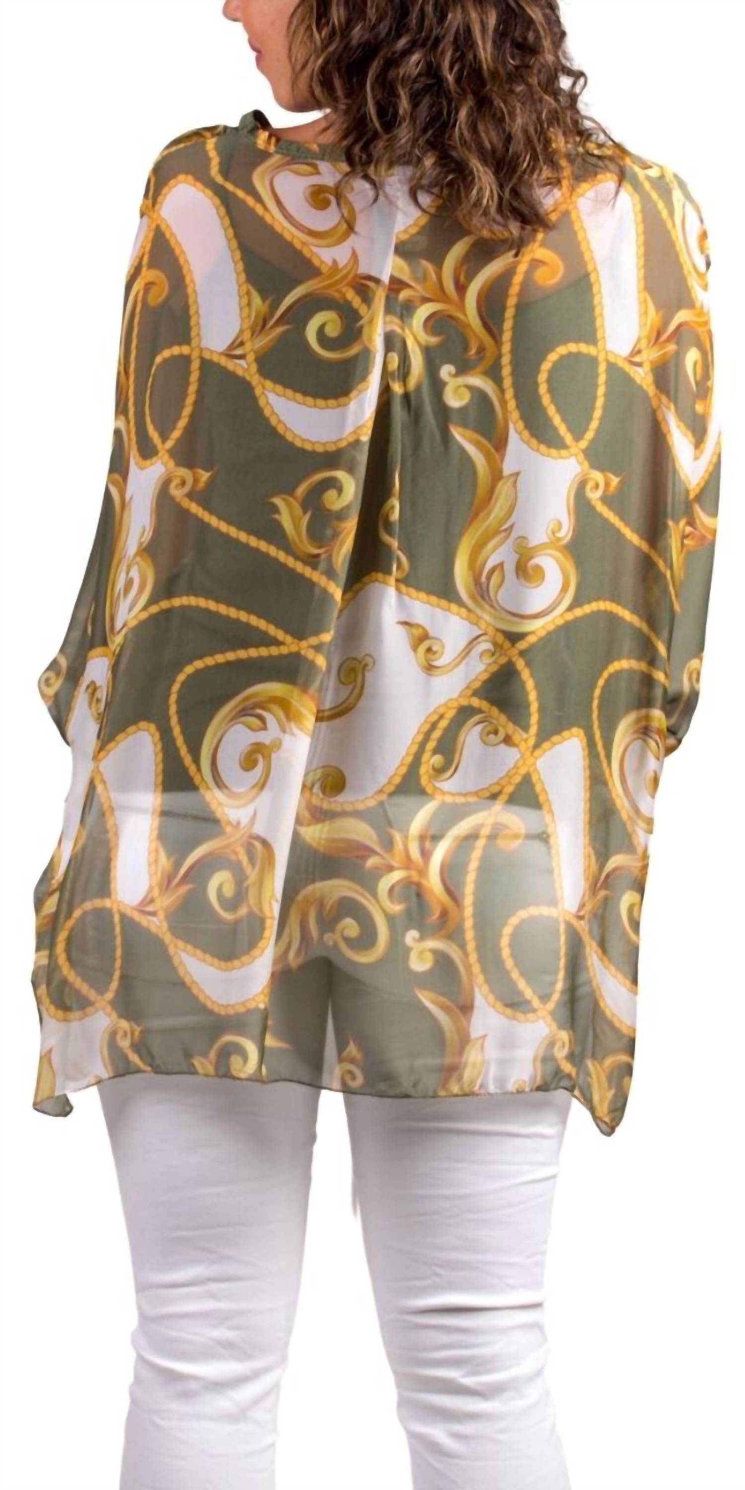 Gigi Moda - Angelo Baroque Silk Blouse