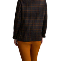 Tribal - Cowl Neck Top With Zipper Accent