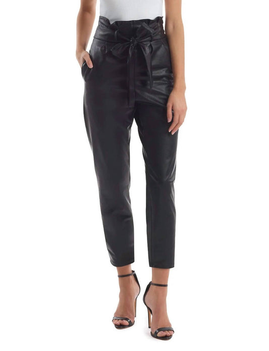 Commando - Faux Leather Paperbag Pant