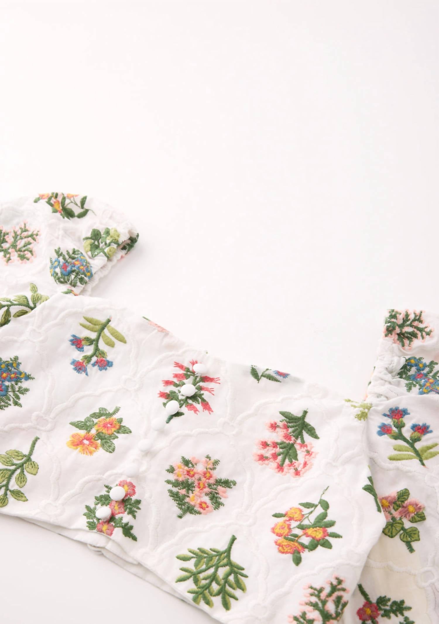 Marlo - Girl's Lillian Embroidered Top