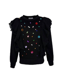 Lola + The Boys - Ruffle Shirt With Gems