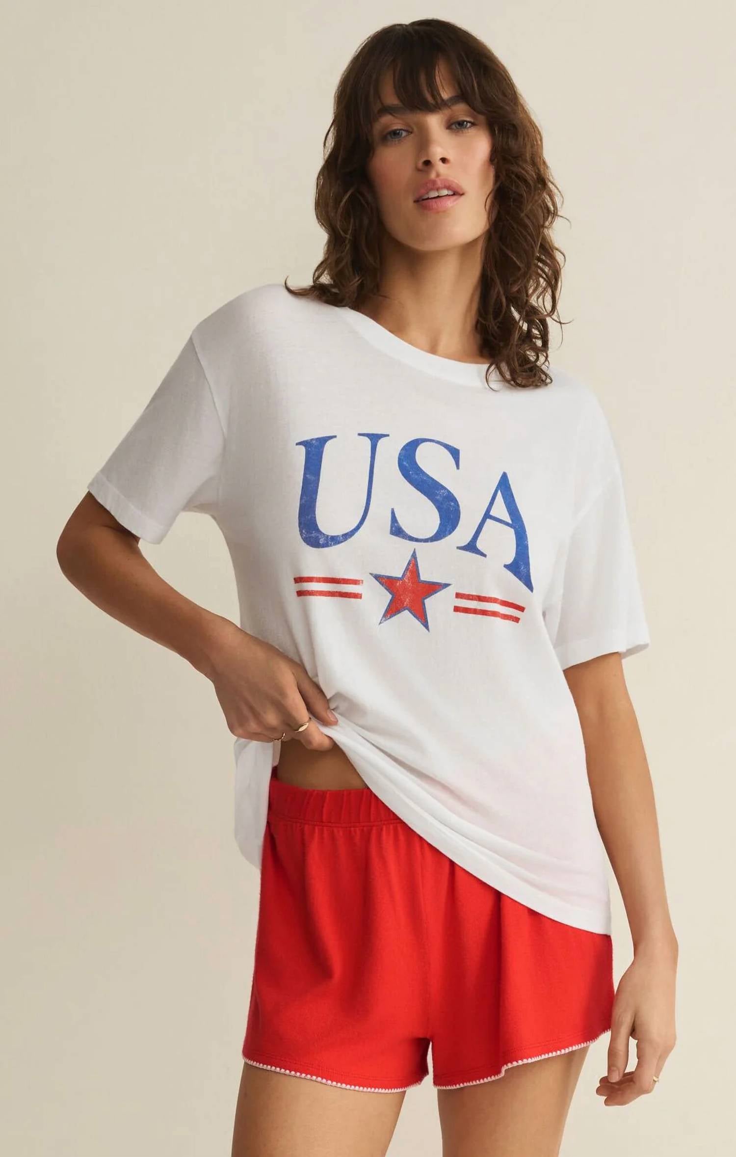 Z Supply - USA Star Boyfriend Tee