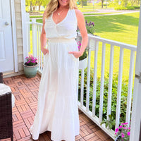 Gauze Embroidered Jumpsuit