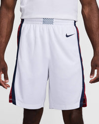 NIKE Limited Home Basketball Shorts in white red black - men's shorts
