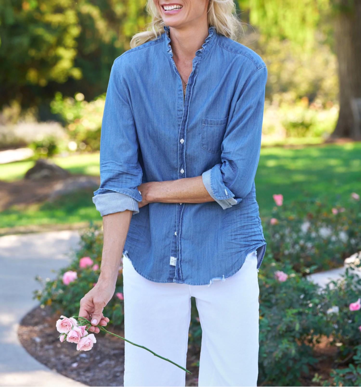 Frank & Eileen - Ruffle Collar Eileen Shirt