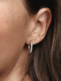 Pandora - Sparkle Logo Hoop Earrings