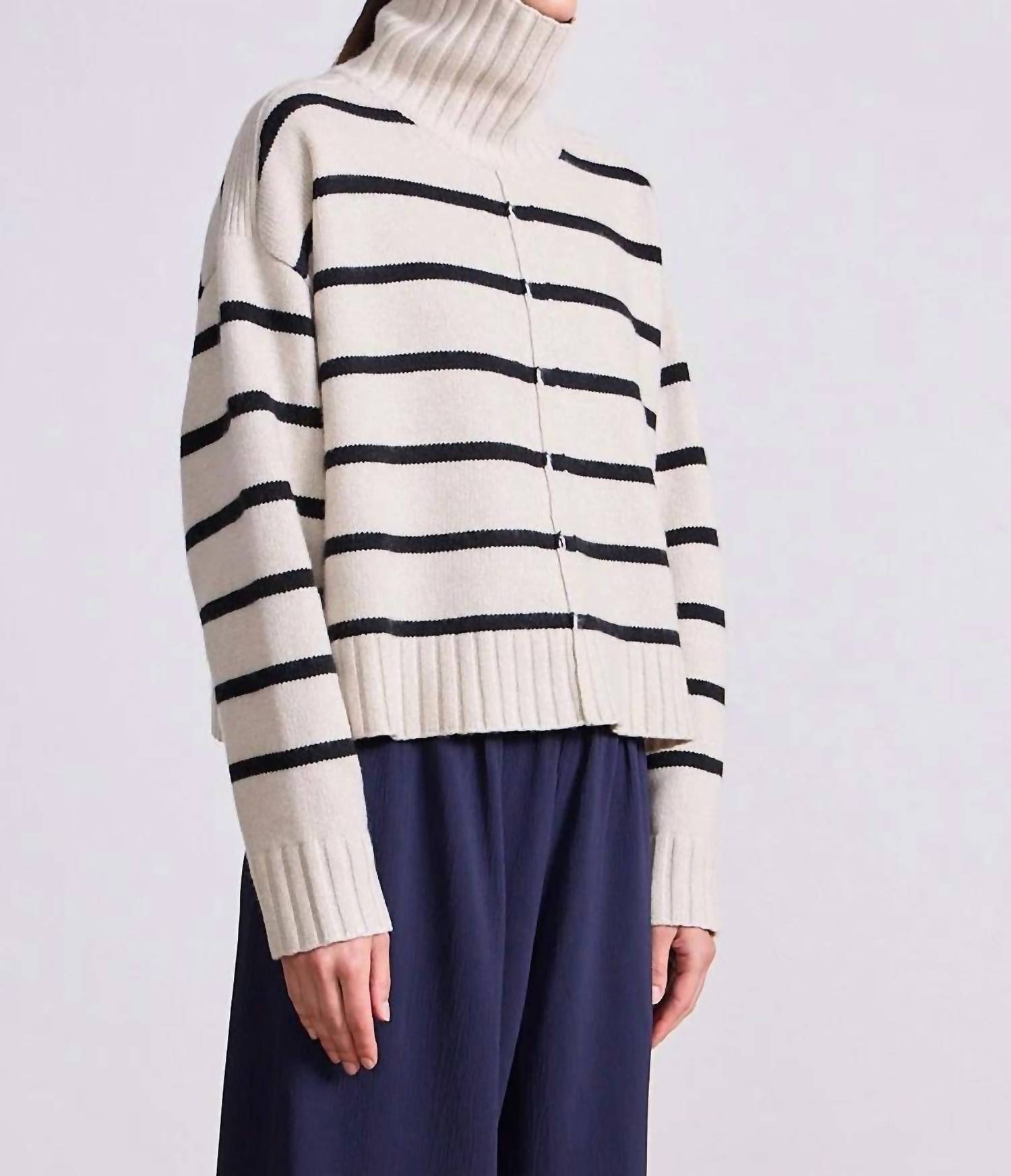 Apiece Apart - Ari Cropped Turtleneck Top