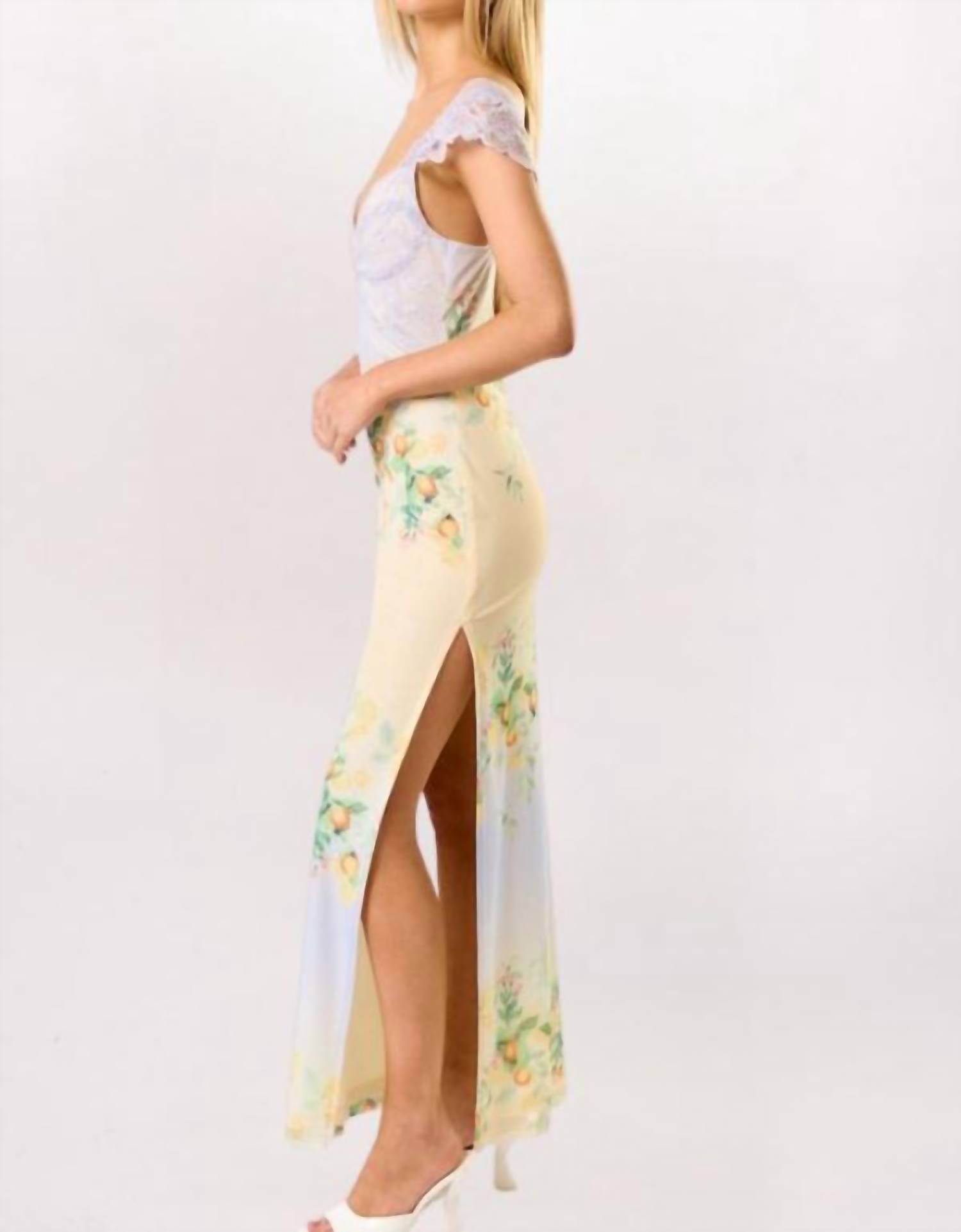 Rowan + Riot - Citrus Floral Maxi Dress