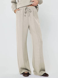 Current Air - Wide Leg Modal Drawstring Sweatpants