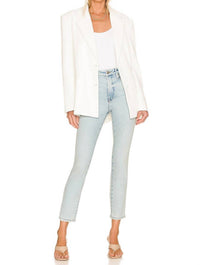 Good American - CLASSIC NATURAL FRAY HEM JEAN