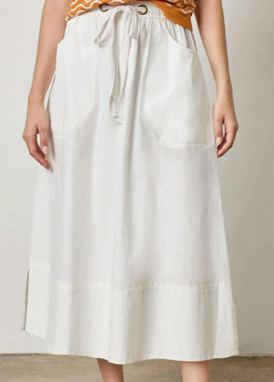 Lilla P - Women's Long Poplin Skirt