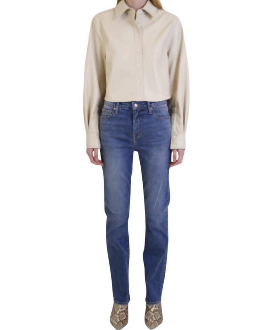 Jonathan Simkhai - River High Rise Flare Hem Crop Jeans