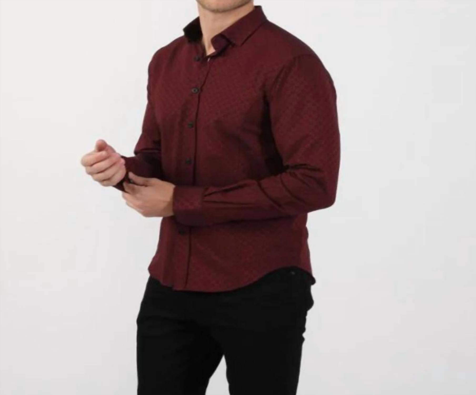 Eight X - Jacquard Button Down Shirt