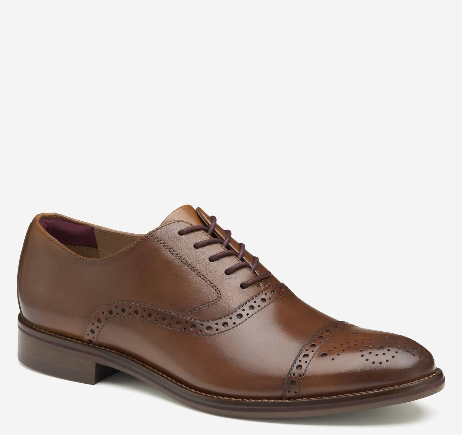 JOHNSTON & MURPHY Men's Conrad 2.0 Cap Toe Oxford in mahogany - men's shoe