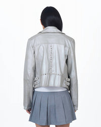 Jkt Nyc - Harley Metallic Leather Jacket