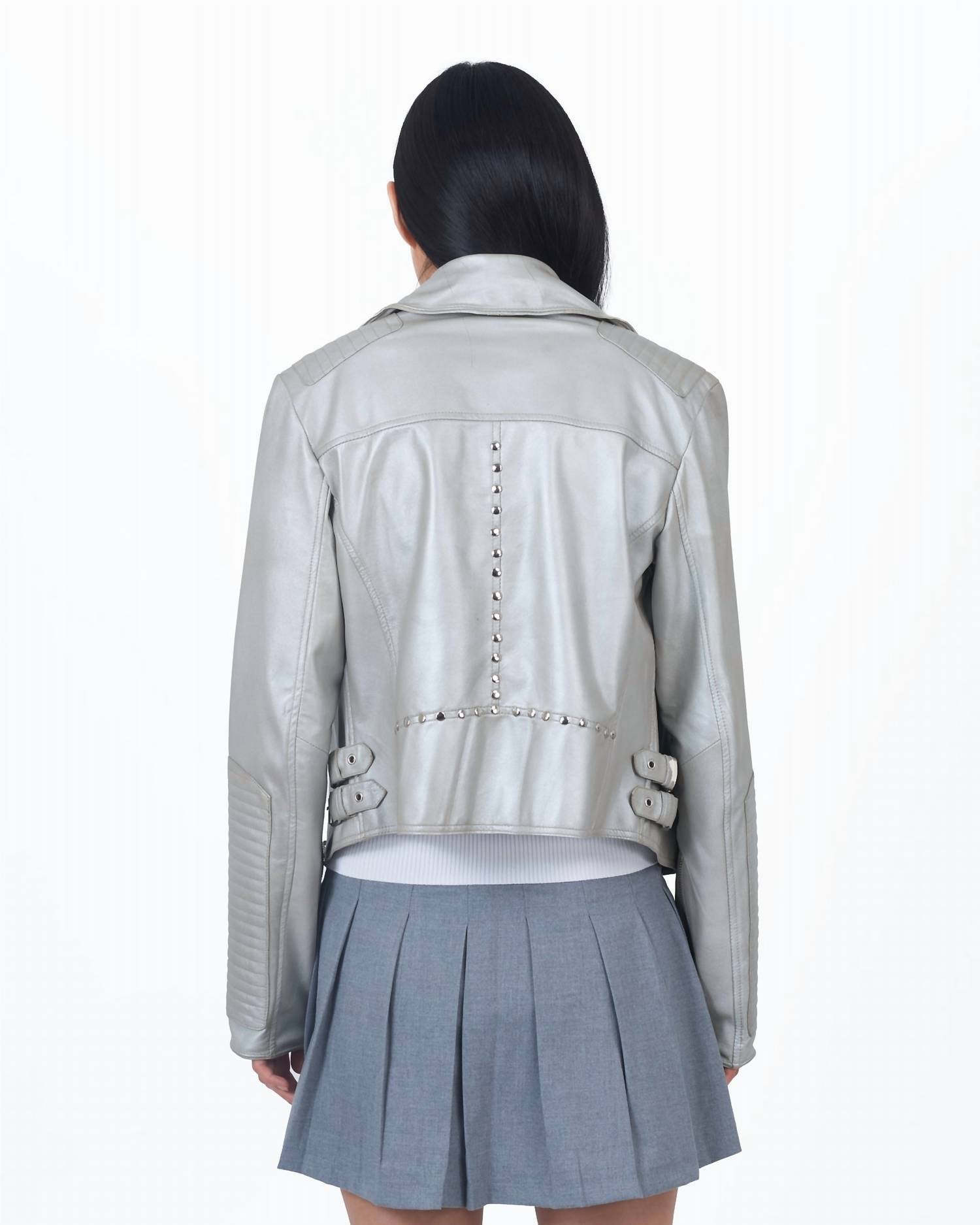 Jkt Nyc - Harley Metallic Leather Jacket