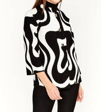 Frank Lyman - Belina Abstract Print Knit Jacket