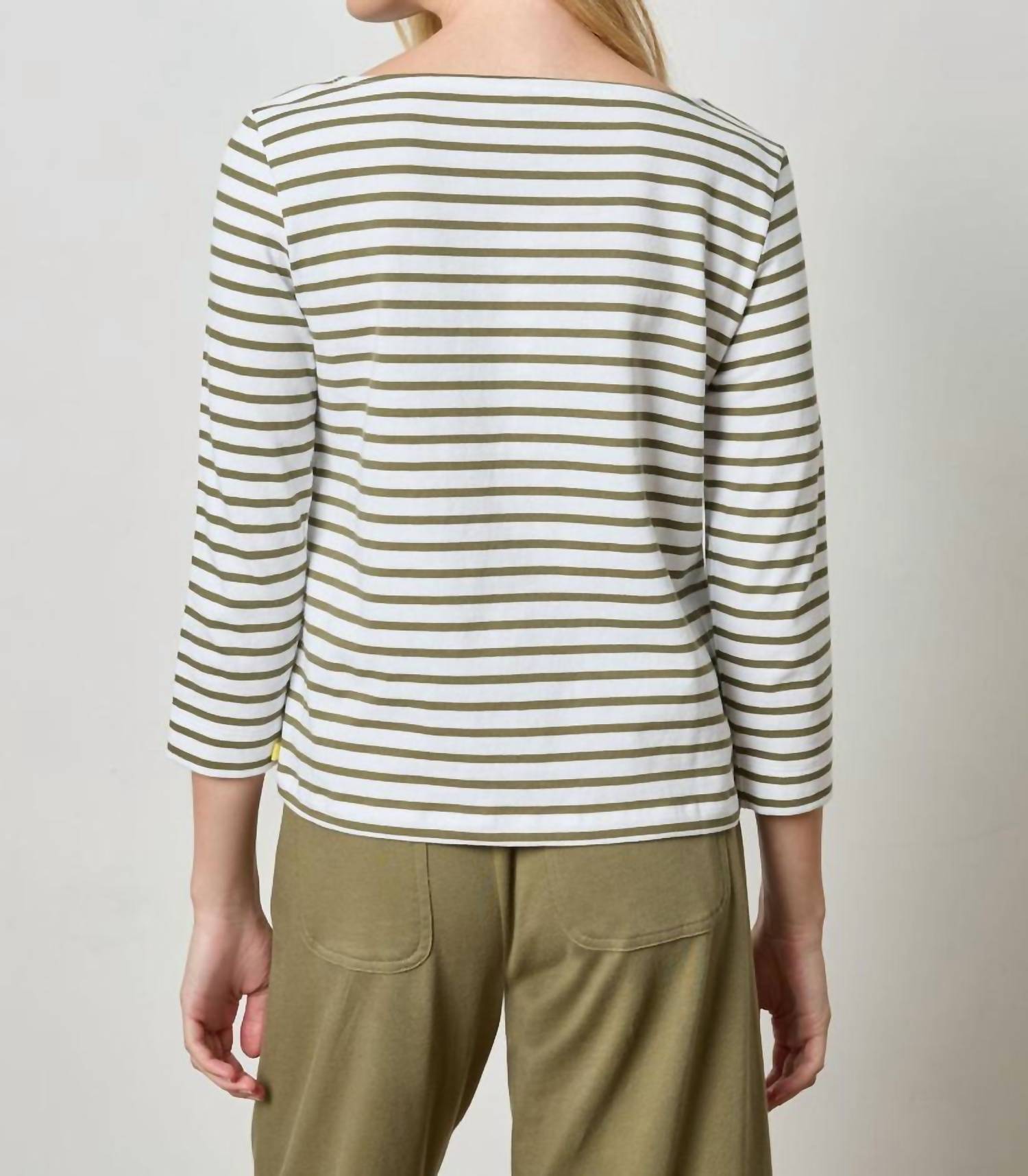 Lilla P - French Stripe Boatneck Top