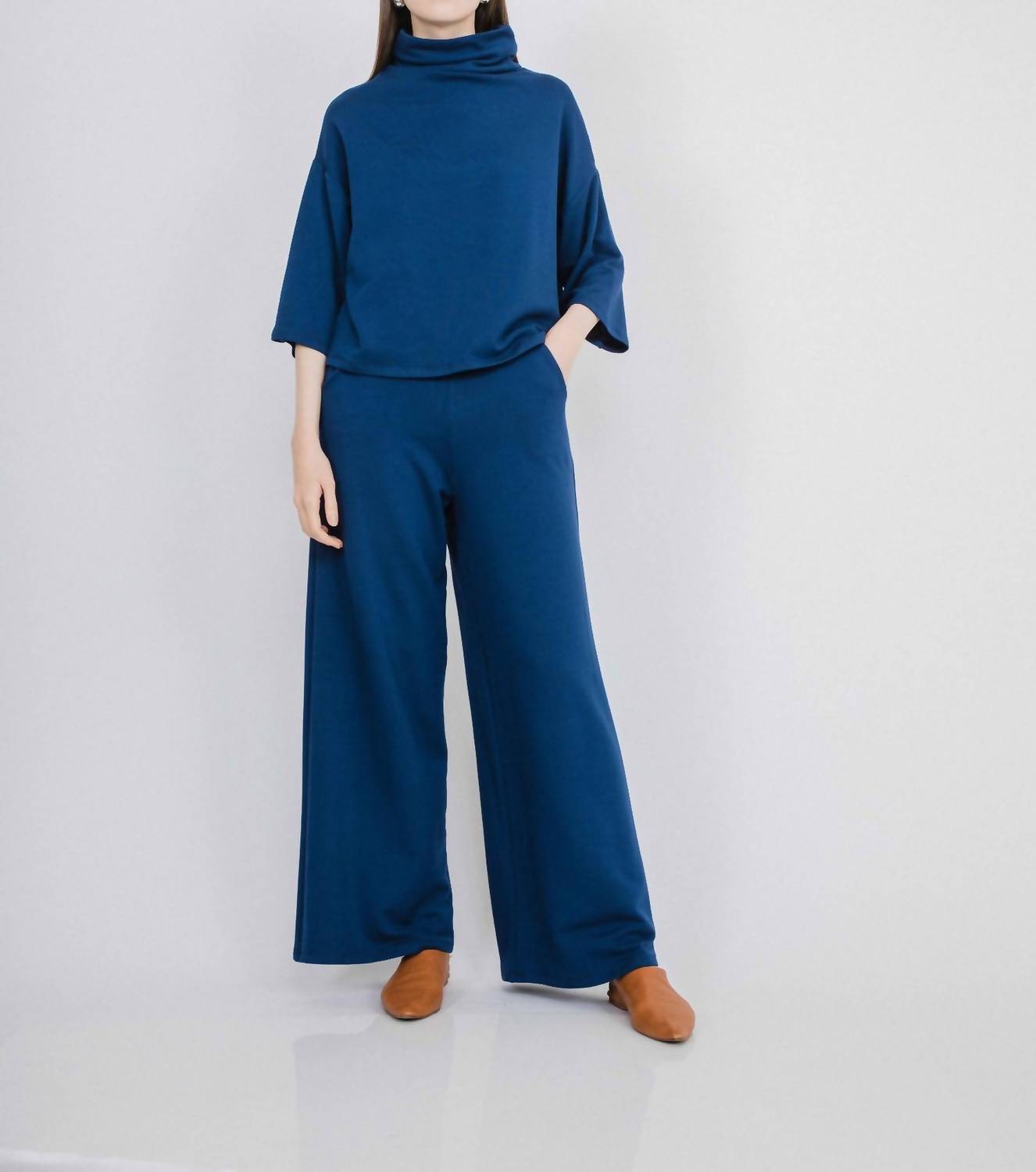 Corinne Collection Bucket Sweater in sapphire - women's sweater