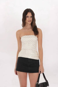 Lucy In The Sky - Polka Dot Tube Top