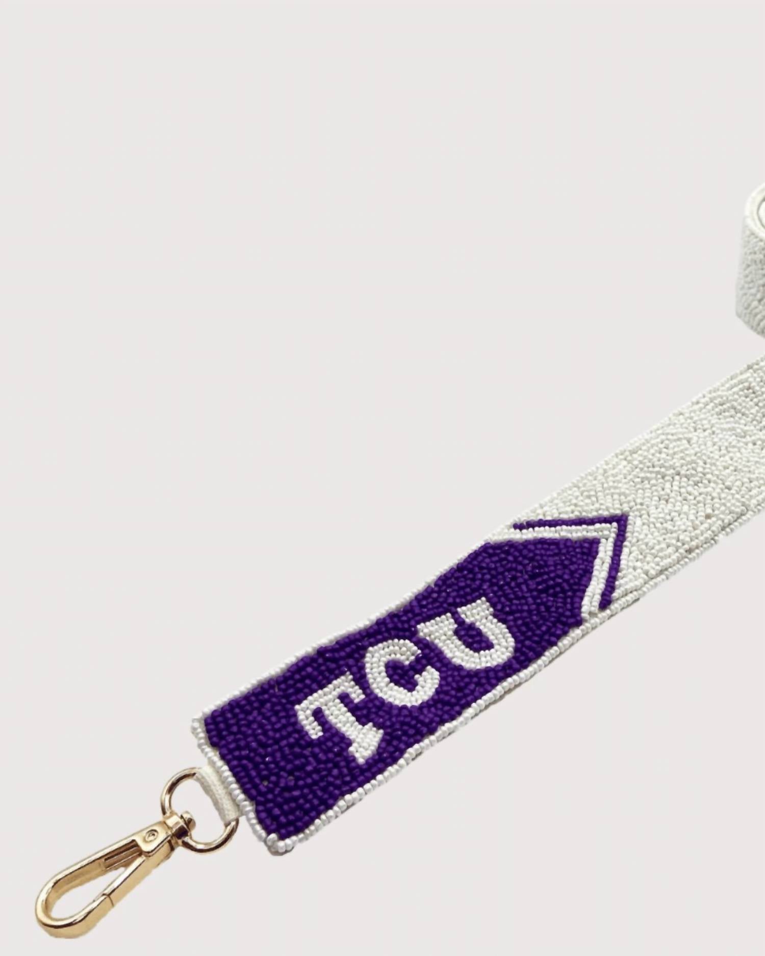 La Chic Designs - Women's Tcu Beaded Bag Strap