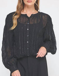 Allie Rose - Sequin Blouse