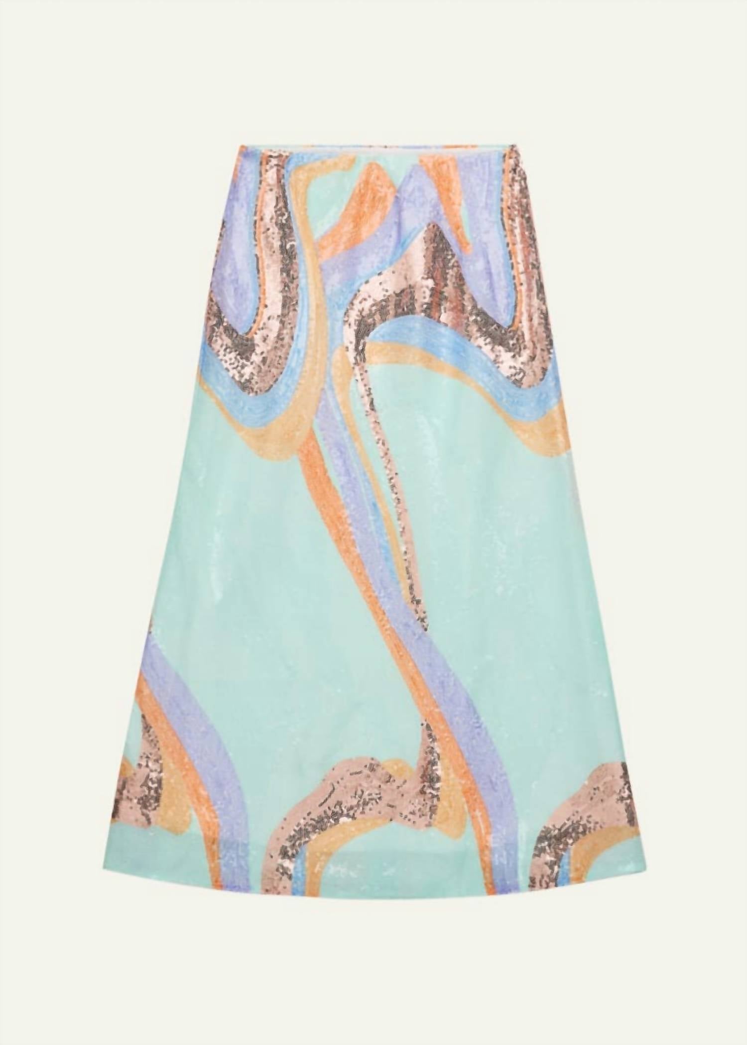 Katie J NYC Girls Anastasia Skirt in deco multi sequin - kids' skirt