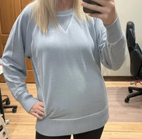 Zenana - Pigment Dyed French Terry Pullover Sweater