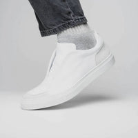Zelli Italia - Men's Spettacolare Italian Pebble Grain Calfskin Slip On Sneaker