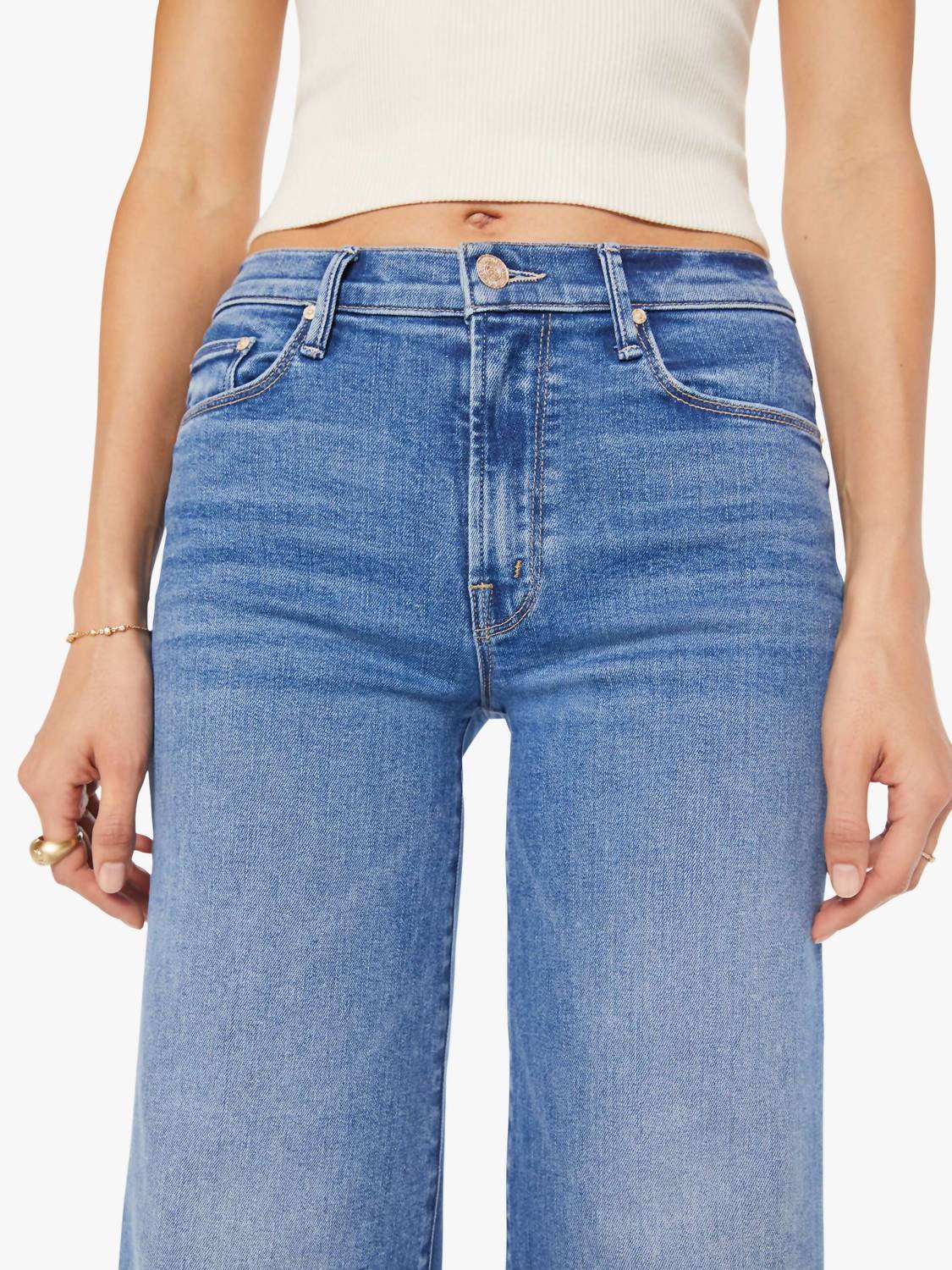 Mother - Twister Skimp Swing Wide Leg Jeans