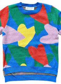 Compania Fantastica - Girl's Colorful Hearts Sweater