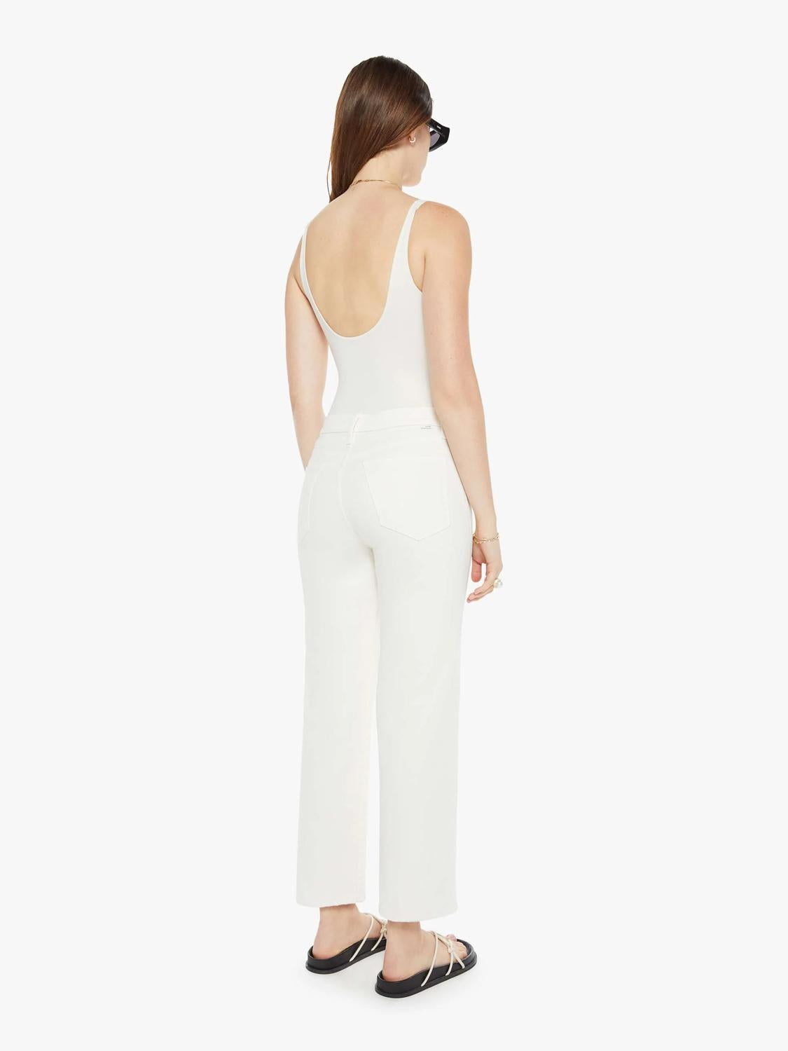 Mother - Rambler Zip Ankle High Rise Straight Jeans