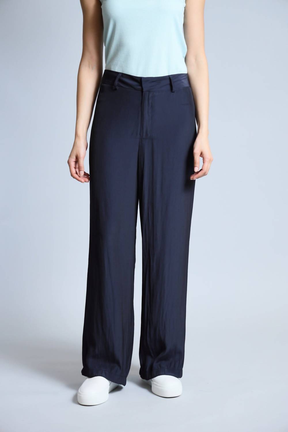 Lola & Sophie - D Satin Straight Pants
