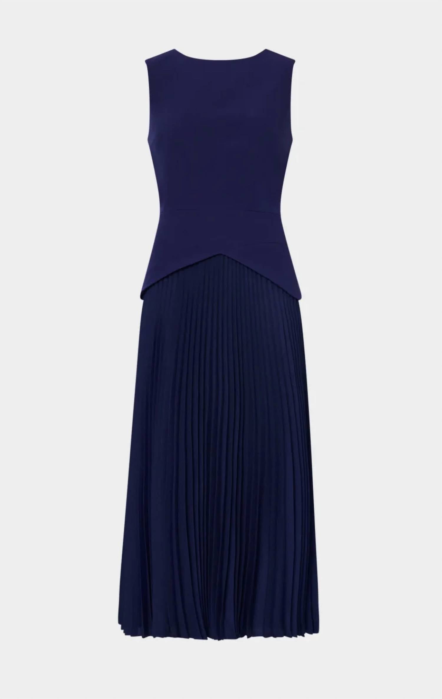 Milly - HADDY PLEATED MIDI DRESS