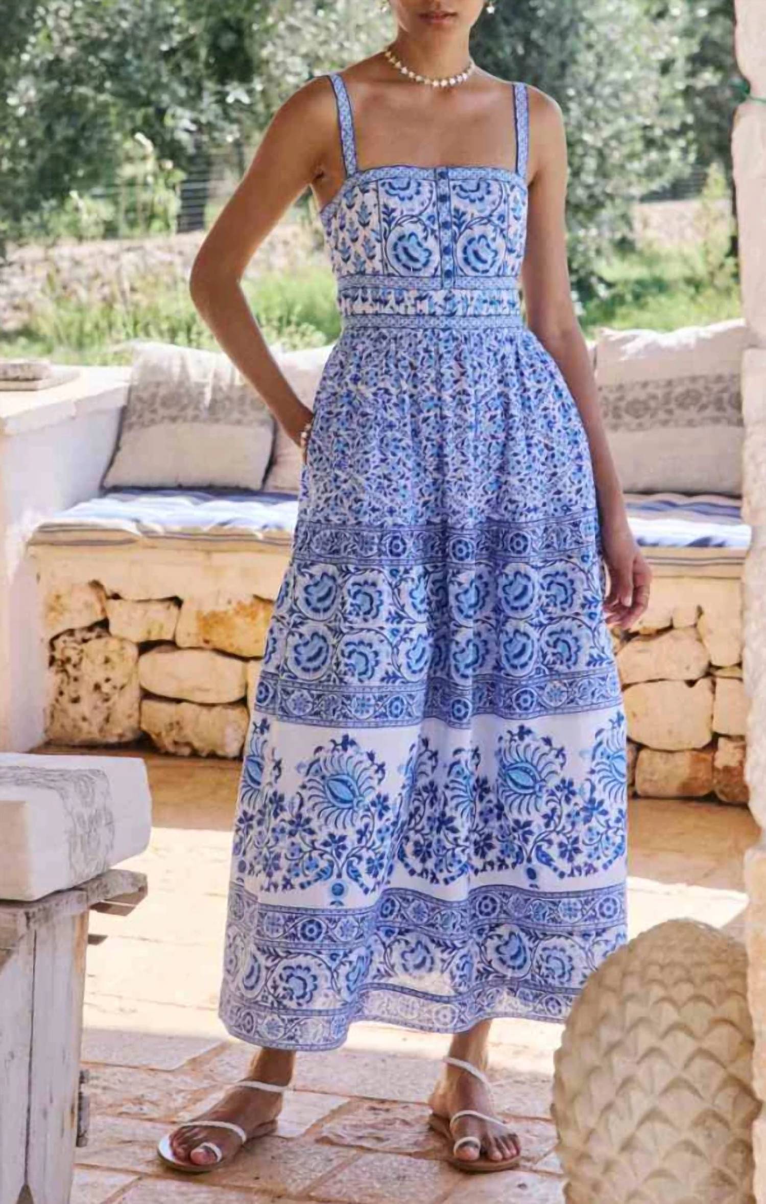 Pink City Prints - Nuri Midi Dress