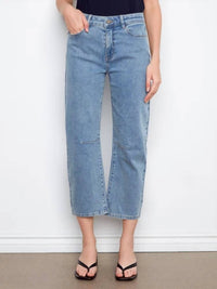 Charlie B - Cropped Barrel Leg Jeans