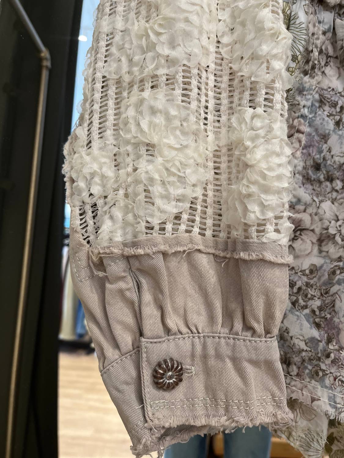 Pol - Lucy Long Sleeve Button Front Jacket