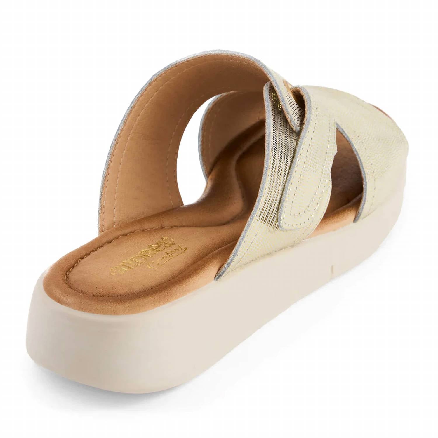 Andrea - Women's Metallic Leather Sandal