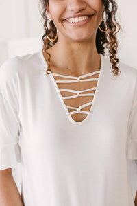 Unique Neckline Top
