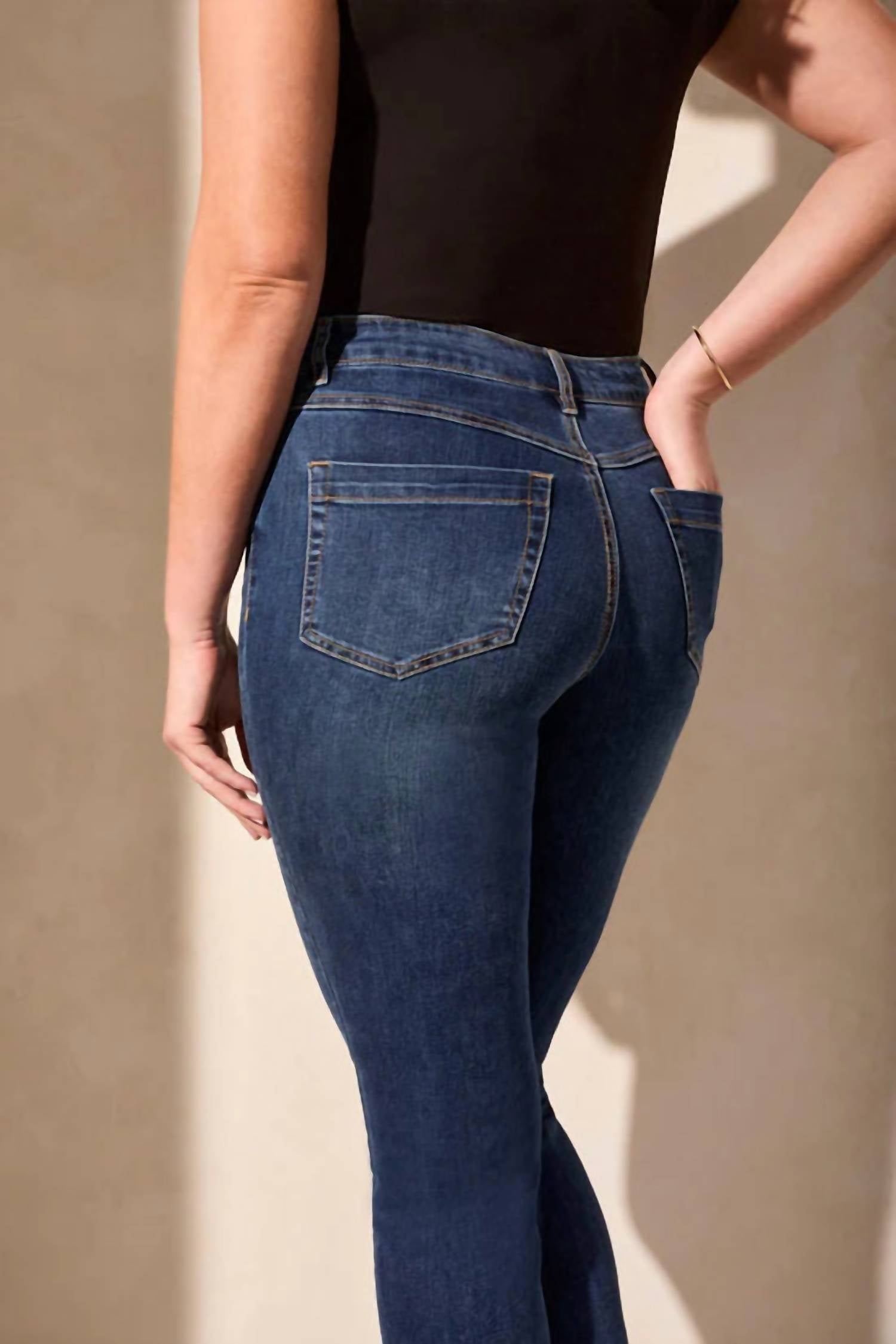 Tribal - Audrey Pull-on Crop Jean