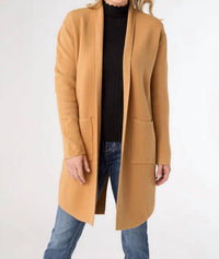COCO + CARMEN Heavenly Luxe Long Cardigan in camel - women's cardigan