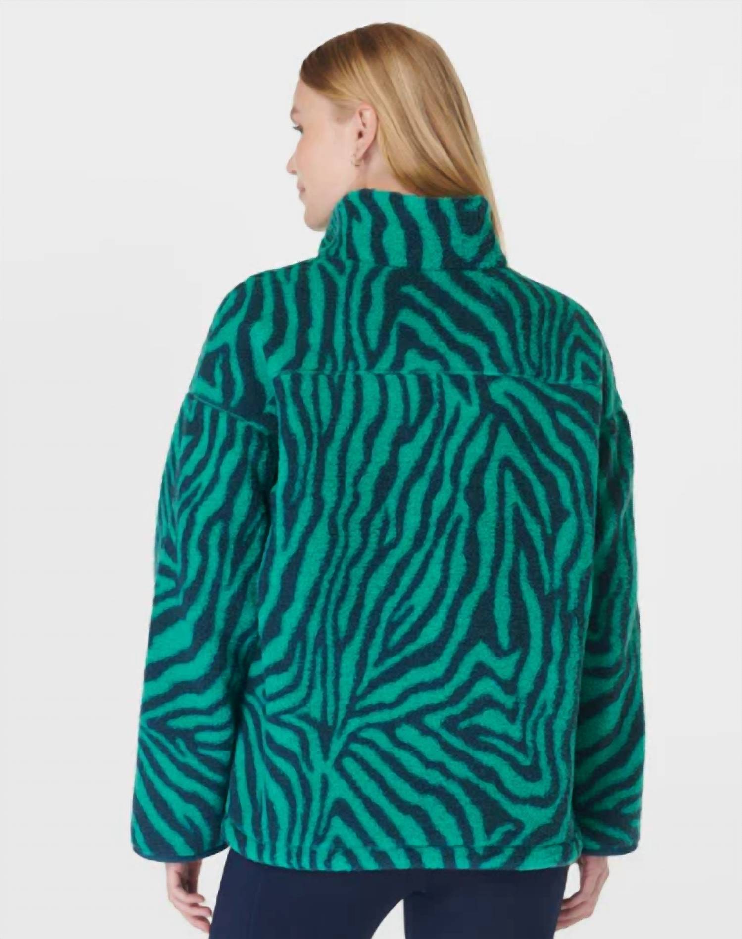 Sweaty Betty - Karma Half-zip Printed Fleece Top