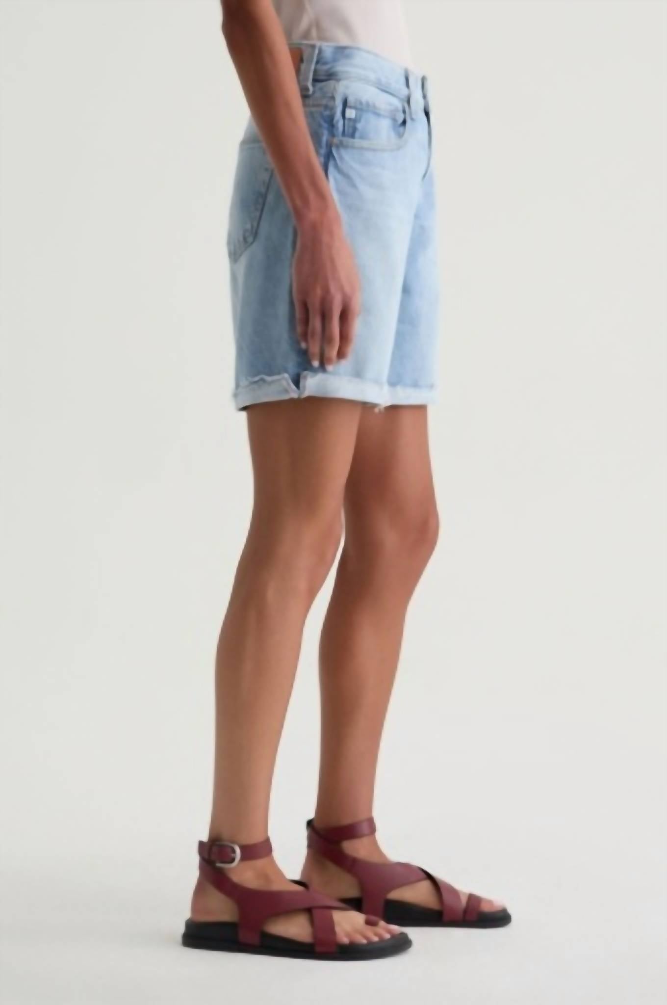 Ag Jeans - Ex-boyfriend Mid Thigh Denim Cutoff Shorts