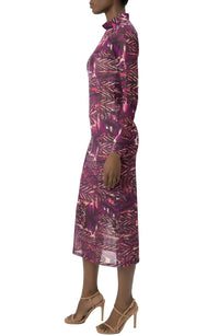 Area Stars Phi Midi Jersey Dress in abstract print - women's dress - detail view