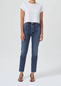 Agolde - RILEY LONG HIGH RISE STRAIGHT JEAN