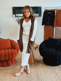 Miss Sparkling - The Poise Thread Ribbed Sweater Dress
