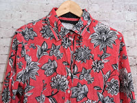Cino - Women's Floral Long Sleeve Button Up Shirt