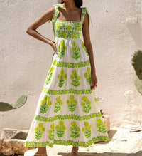 Pink City Prints - Lara Sleeveless Midi Dress