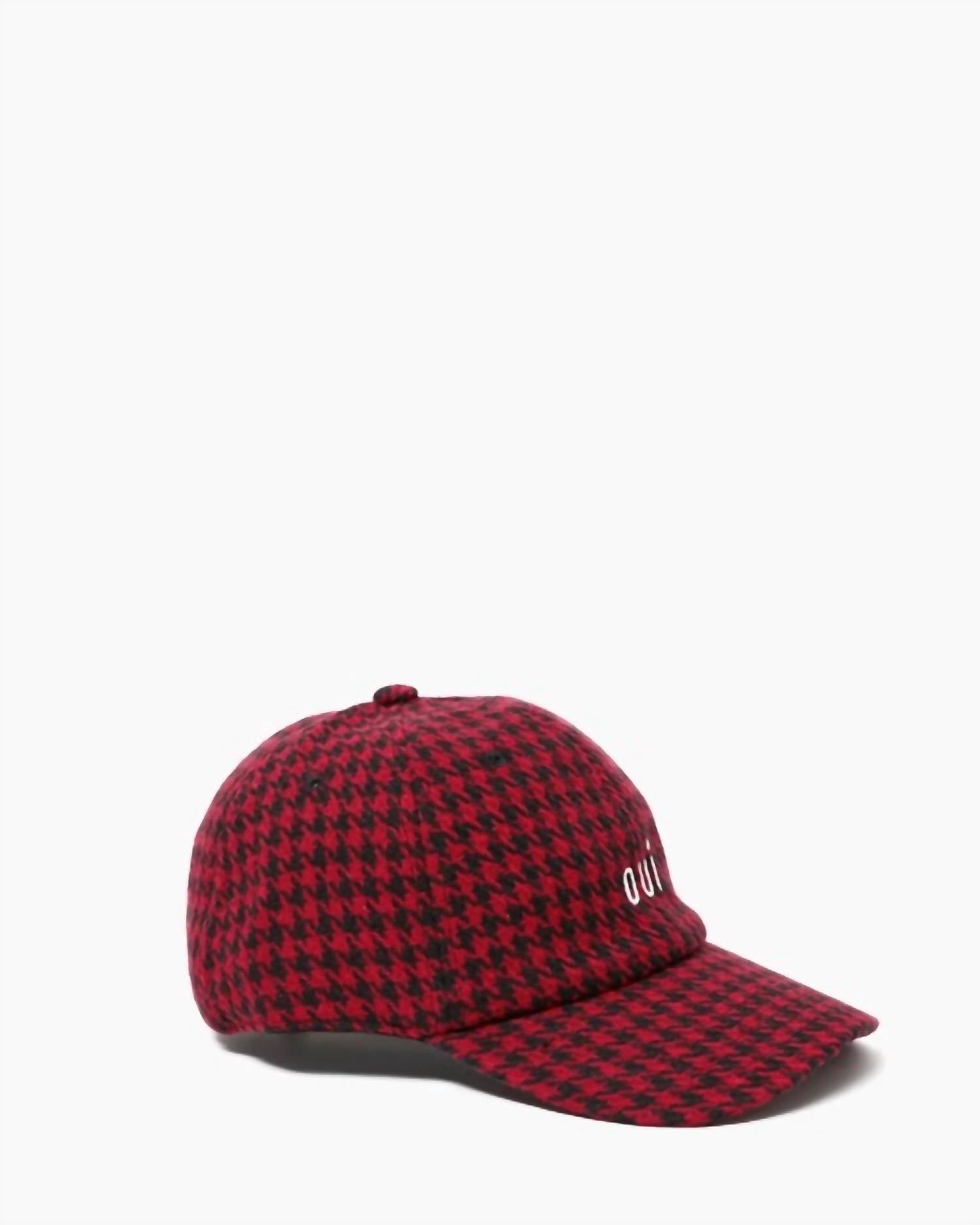 Clare V. - Houndstooth Baseball Hat