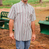 Ferrell Ed Pearl Snap Shirt in white - men's shirt - detail view